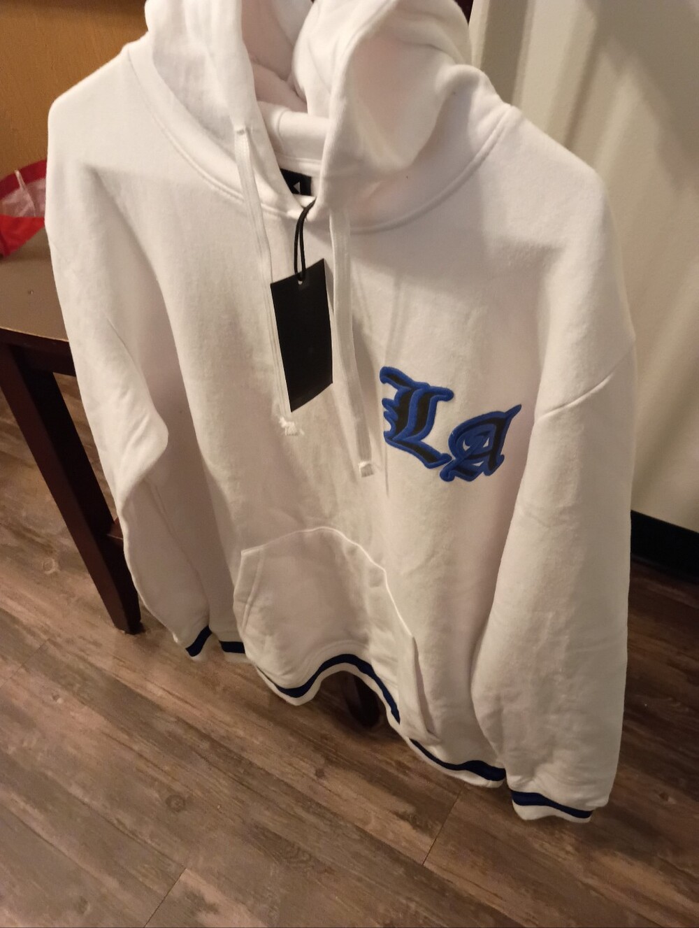White And Blue, Los Angeles Pullover Hoodie